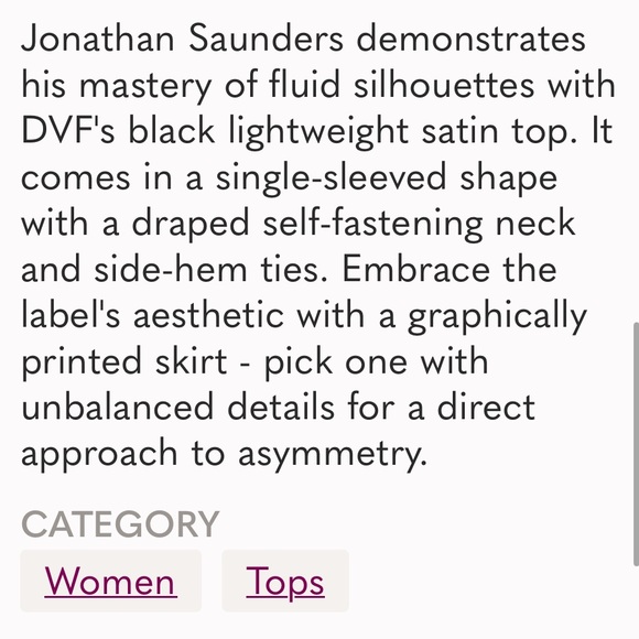 NWT* Diane Von Furstenberg* Blouse* Retail store* $228 plus tax* Beautiful!!!!!! - Picture 5 of 5